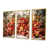 Toile avec cadre flottant or