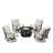 Deztinee 4 - Person Patio Conversation Set with Cushions