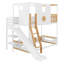 Lit mezzanine pour enfants avec glissade et aire de jeux inférieure polyvalente délimitée par des garde-corps-670303635-670303645