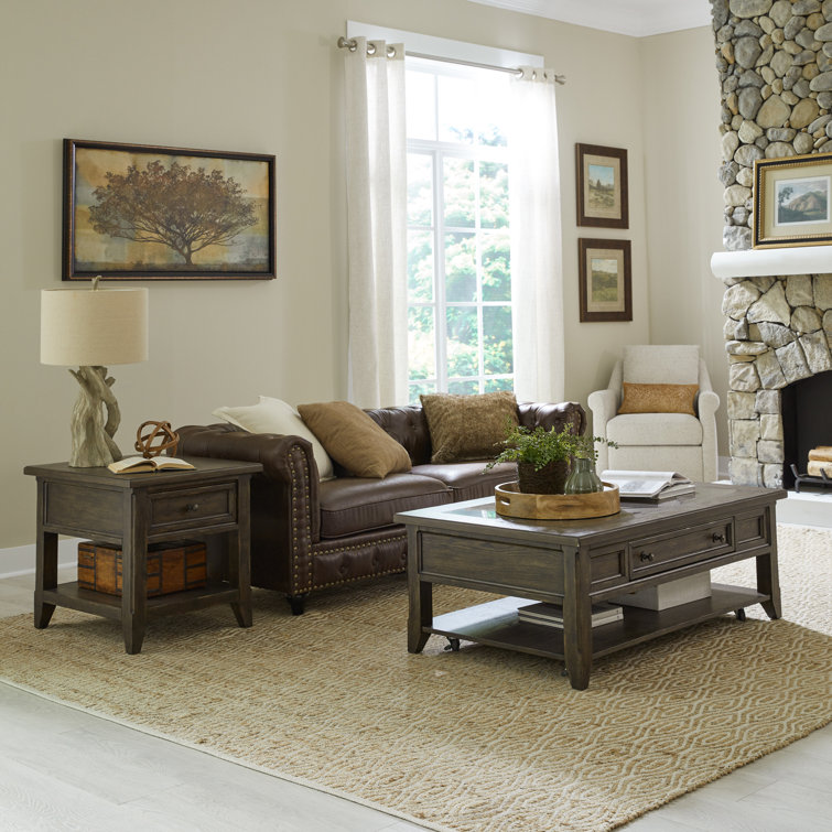 Trelawny Cocktail Table Set w/ Two End Tables