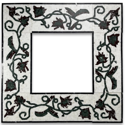Carreau de mosaïque en marbre 8 po x 16 po