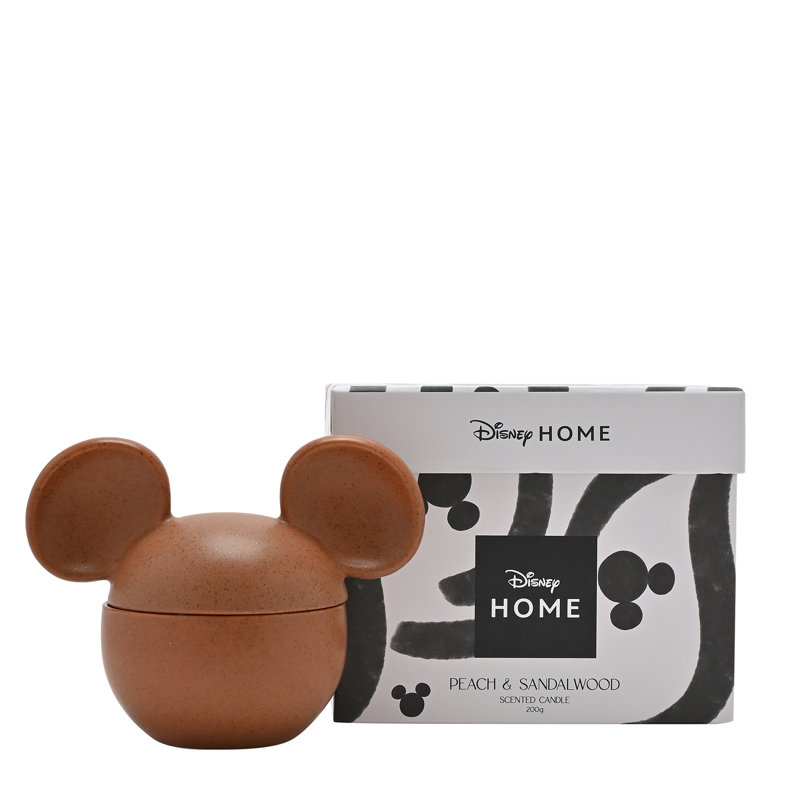 Disney Mickey Ceramic Vessel Fragranced Candle - Black, Brown