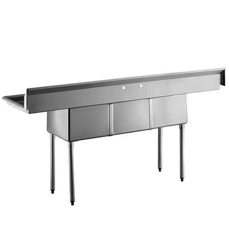 Évier de service autoportant L 102 po x l 29,5 po