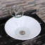 Elegance Plexi Home 16.7'' Ceramic Circular Bathroom Sink with Overflow