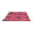100% Machine Washable Abstract 1365 Area Rug-1382381765