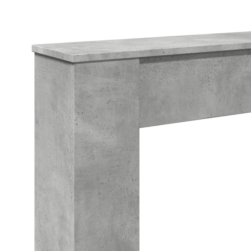 Engineered Wood Fireplace Surround, Concrete Grey