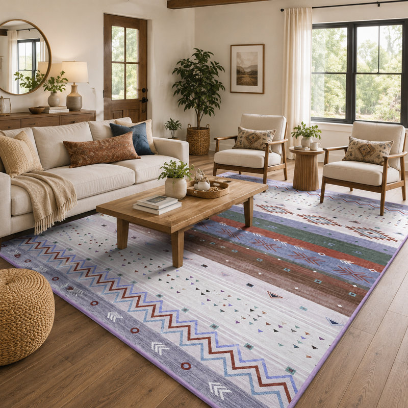 Abstract Indoor Rug, Rectangle 96" x 120"