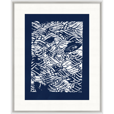 Indigo Template Coastal Motif 2 Print
