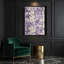 "Abstract Florals 4", art mural sur toile grise-699536813