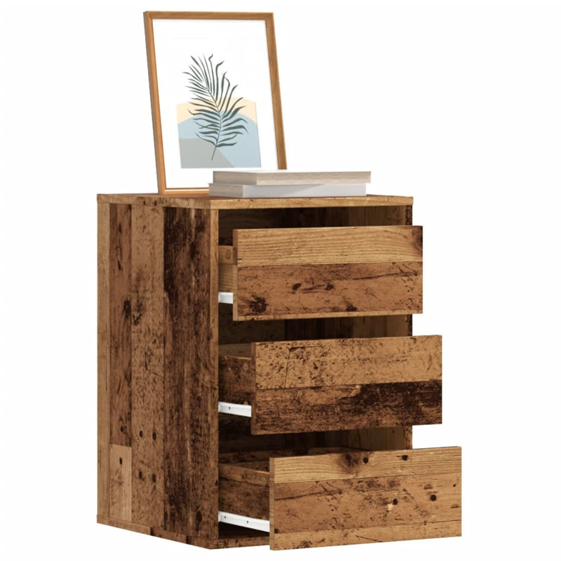 Asmarina Rectangle Accent Chest, Old Wood, 58cm H x 40cm W x 41cm D