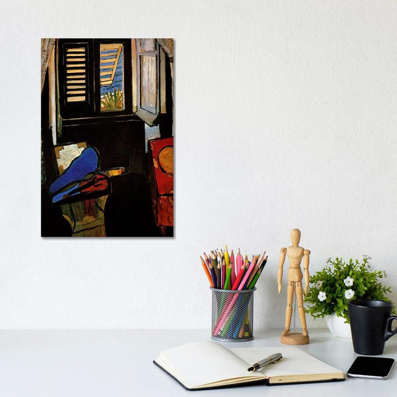 Interior With A Violin by Henri Matisse - Wrapped Canvas Painting, 20.32 cm H x 30.48 cm W