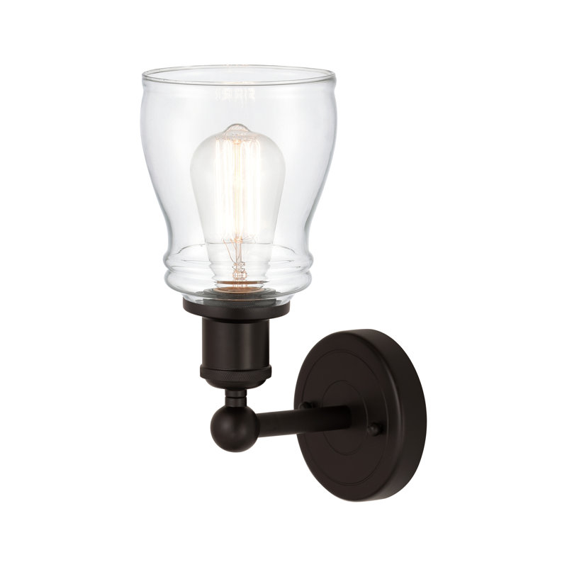 Cascades Armed Sconce, Clear, Oil Rubbed Bronze