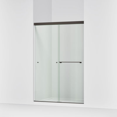 Revel Sliding Shower Door, 70-In H X 44-5/8 - 47-5/8-In W, With 1/4-In Thick Frosted Glass