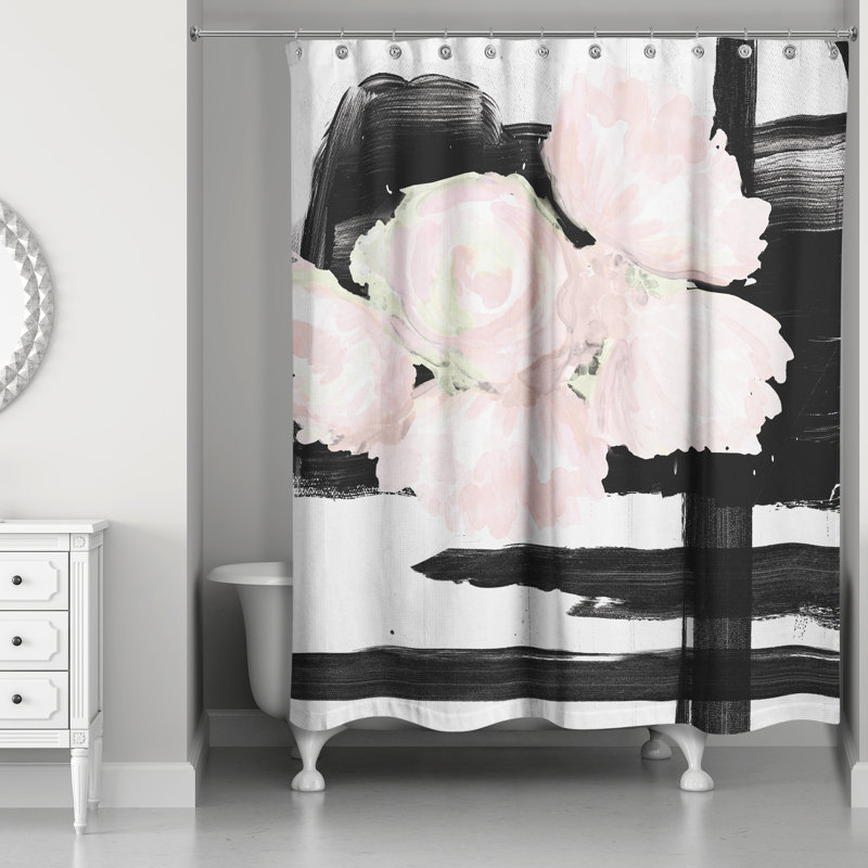 Rideau de douche simple floral Northfield