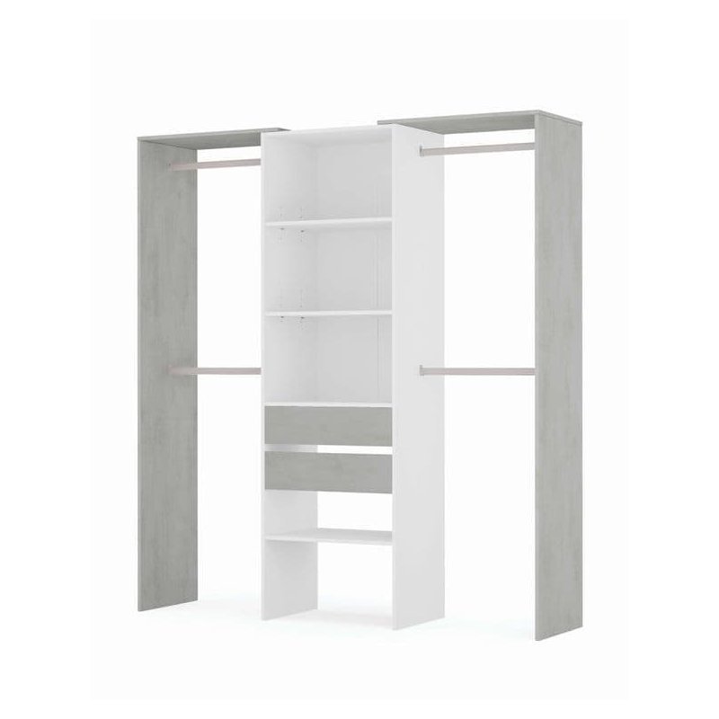 Cansever 70.47cm Solid Wood Closet System