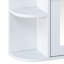 Bathroom Wall Storage Cabinet With Mirror, Medicine Cabinet With Adjustable Wood Shelf & Doors, Mounted Storage Cabinets With 6 Open Shelves, White, Cabinet-1947522133