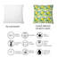 Coussin décoratif à motif de fleurs jaunes en fleurs-1153048537