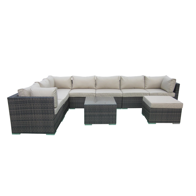 Fitzgibbons 9 Seater Rattan Sofa Set