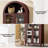 Arched Cabinet with Glass Doors, Walnut