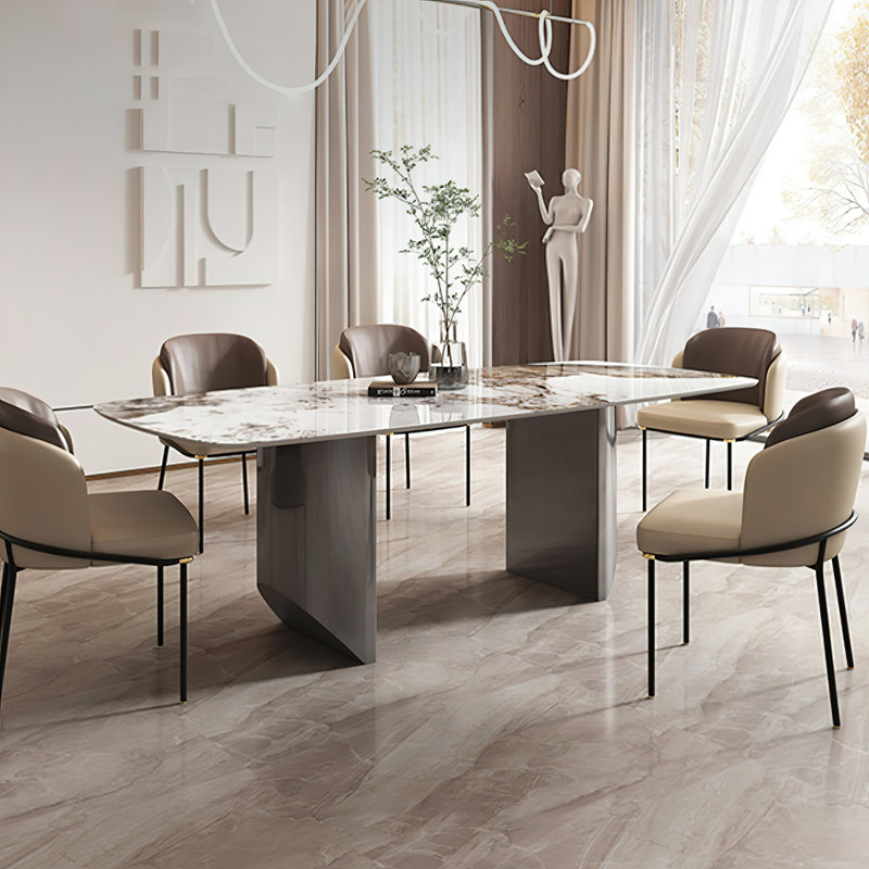 Table de salle à manger Dashona, Gris, L 31,4 po x L 63 po