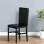 Chaises de salle à manger en MDF noir peu encombrantes, style moderne pour les cuisines compactes