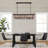 7-Lights Dimmable Tiered Rectangle Chandelier With Crystal Accents-599852756