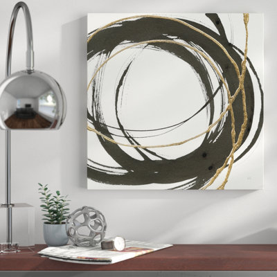 «Gilded Enso II», reproduction de peinture acrylique