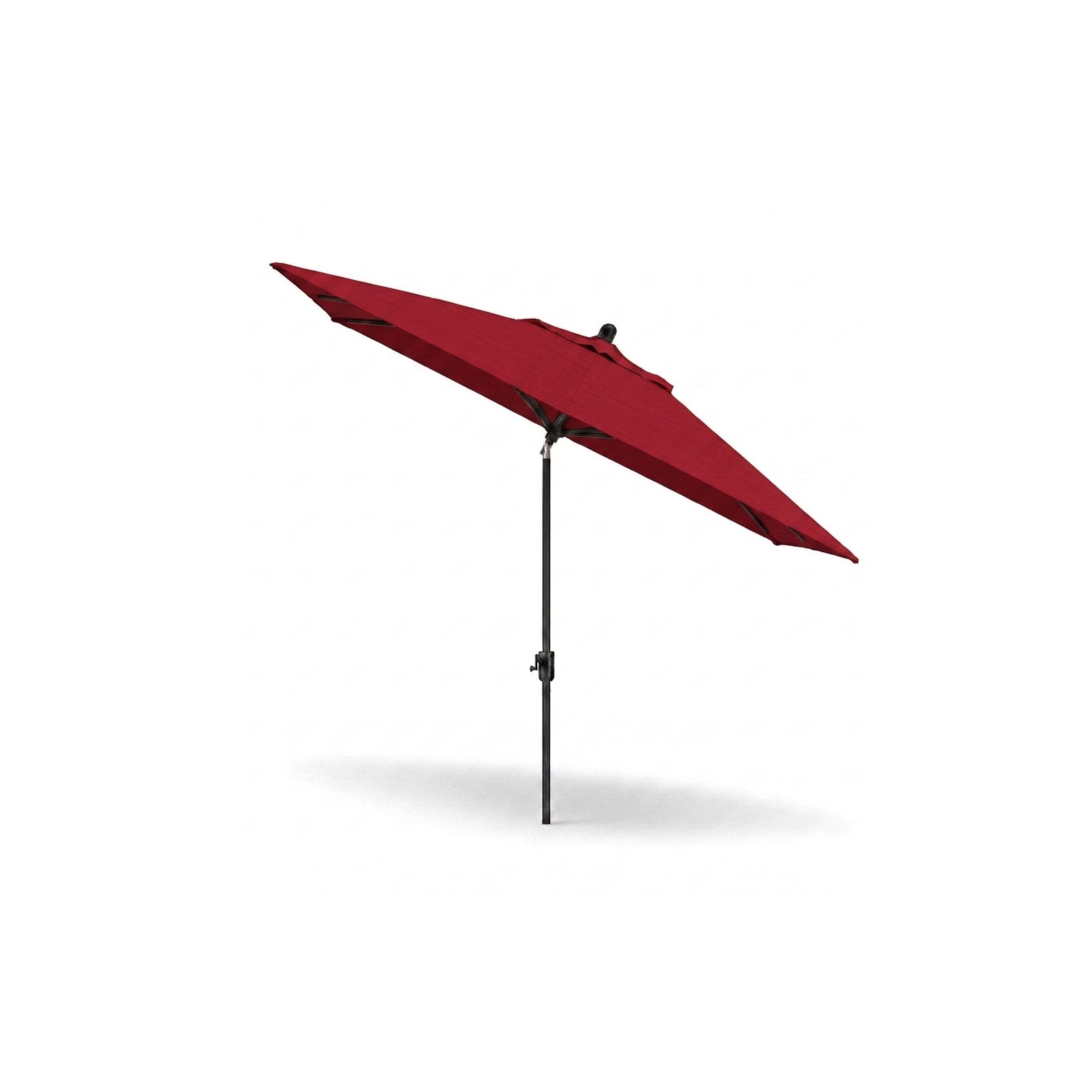 Olivier 116.7'' Outdoor Umbrella, Canvas Jockey Red Sunbrella® Canvas, Antique Bronze