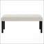 Banc de salle à manger en lin capitonné Modern-1017041967