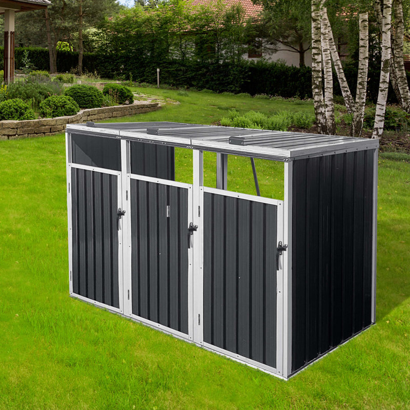 La poubelle peut contenir 3 poubelles