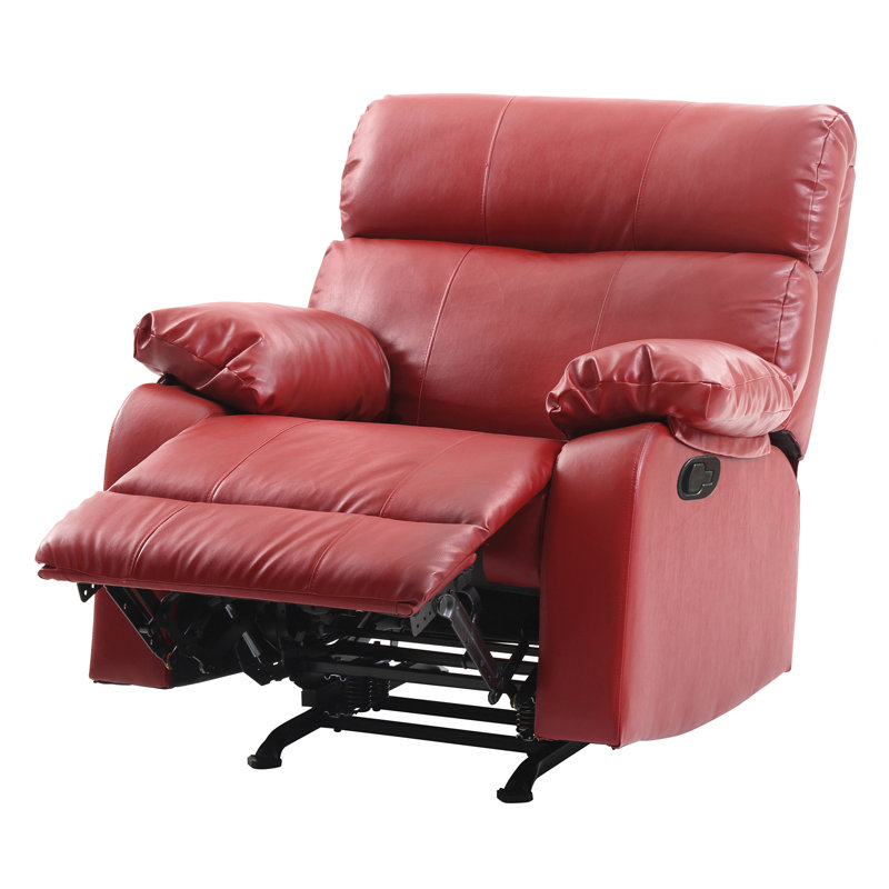 Fauteuil inclinable contemporain berçant élégant, Rouge