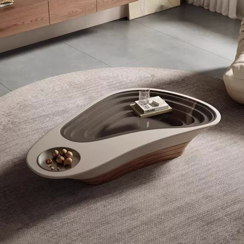 Modern irregular-shaped coffee table