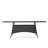 Stylish Rectangular Outdoor Dining Table with Weather-Resistant Wicker
