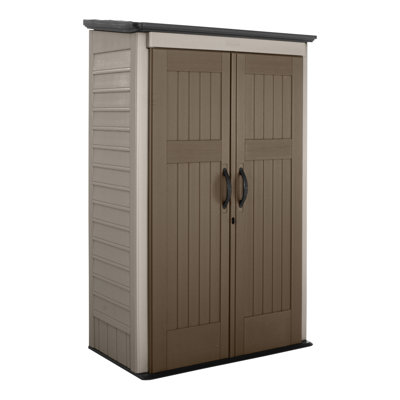 Rubbermaid Big Max 2 ft. 6 in. x 4 ft. 3 in. Large Vertical Resin Storage Shed