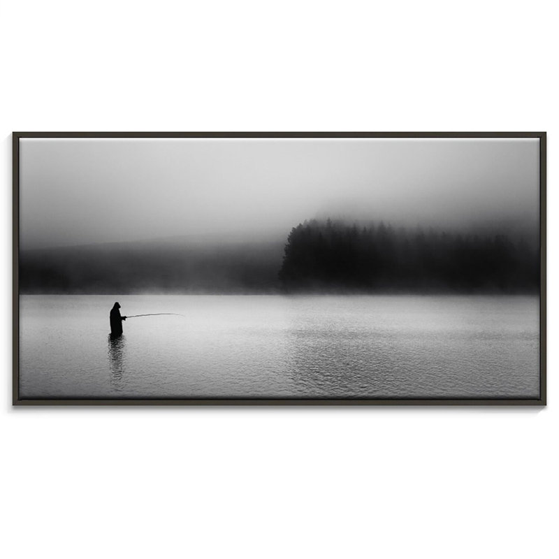 Print on Canvas, Black Floater Frame, 76cm H x 152cm W