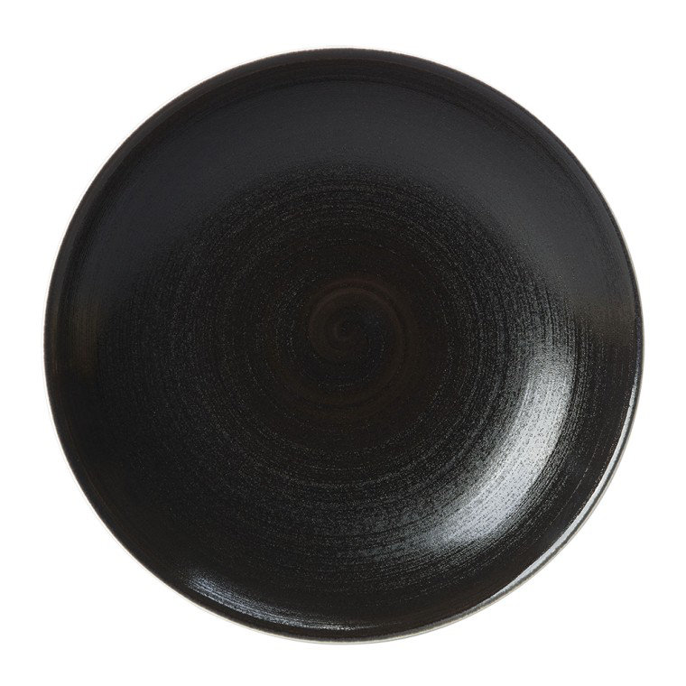Studio Glaze Bone China Pasta Dish, 9"W, Almost Midnight