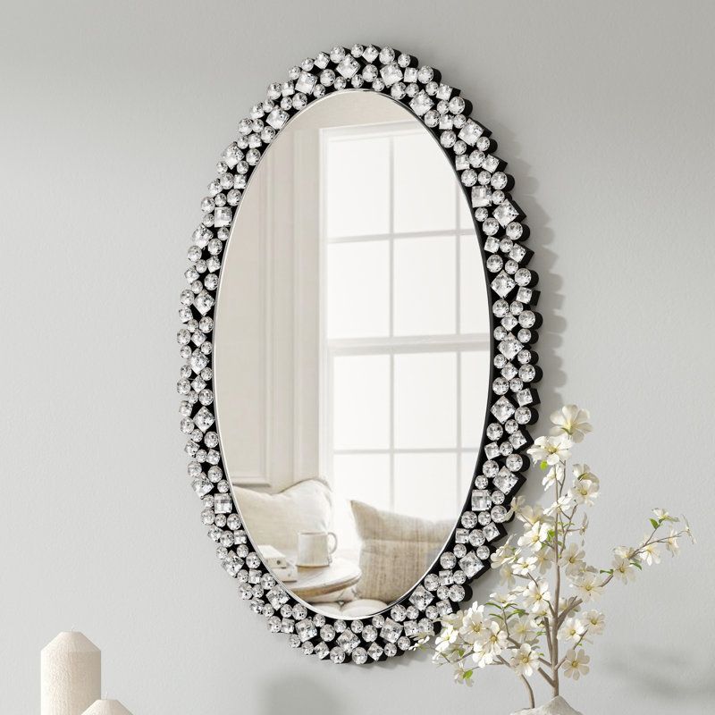 Console en verre avec miroir