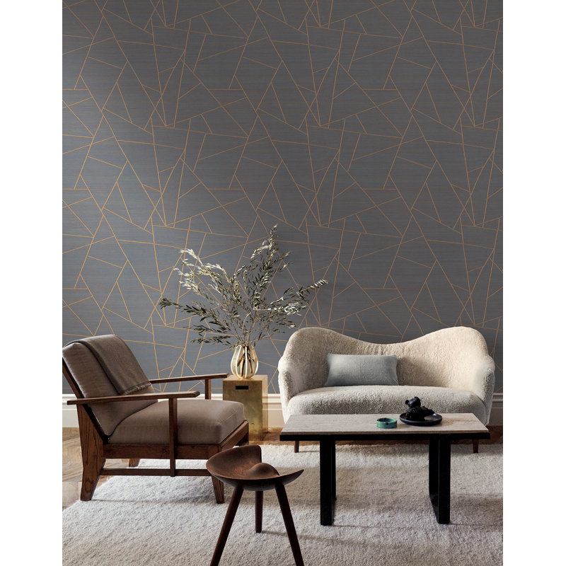 Papier peint Lisle, Bleu