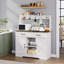 Coffee Bar Cabinet, Buffet Cabinet With Storage, Farmhouse Sideboard Kitchen Storage Cabinet