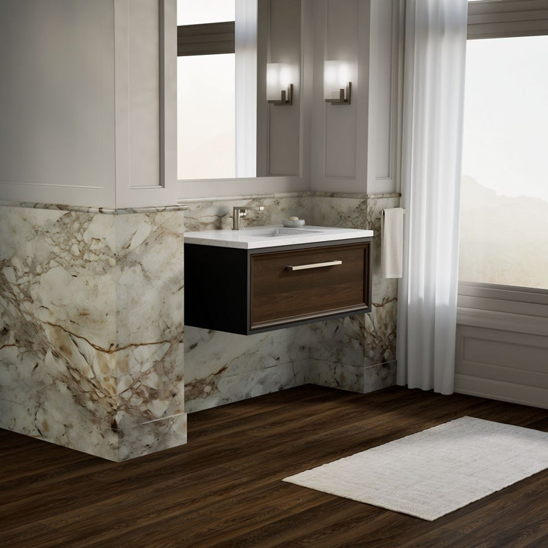 Lodern 37'' W x  23'' D x 16'' H Single Bathroom Vanity, Gabbro