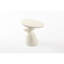 Table de coin en fibre de verre, conception ovale minimaliste pour la maison, stable et facile à nettoyer et à entretenir, aucune table basse de salon d'assemblage, tache de chaleur, style, nécessaire
