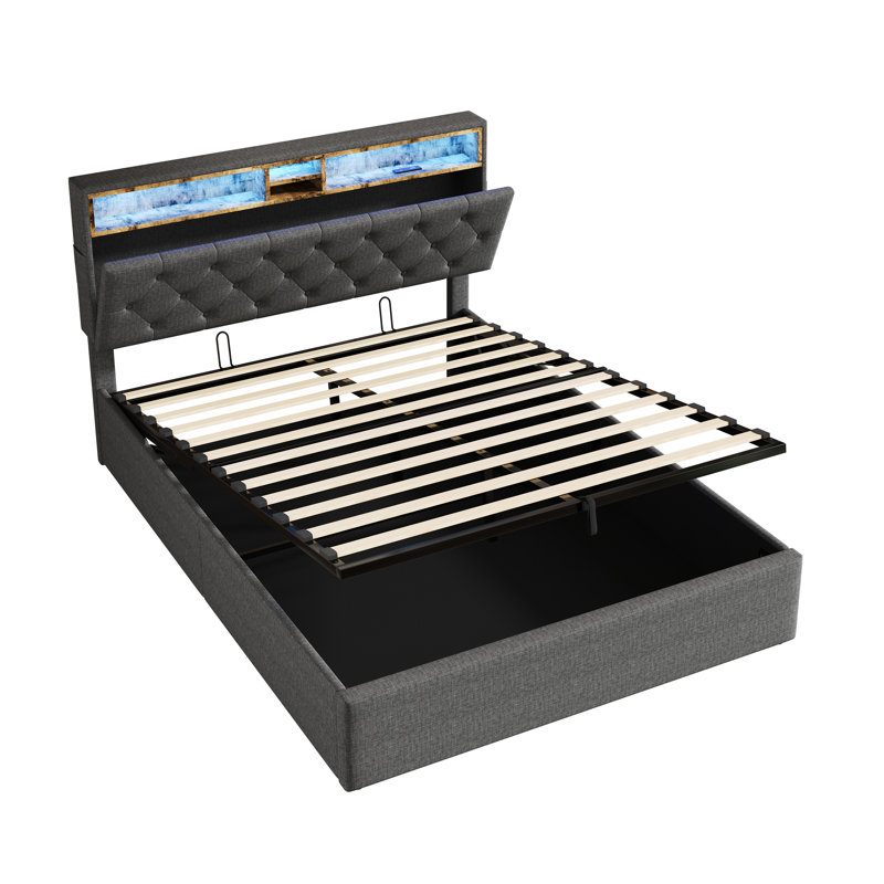 Upholstered Ottoman Storage Bed