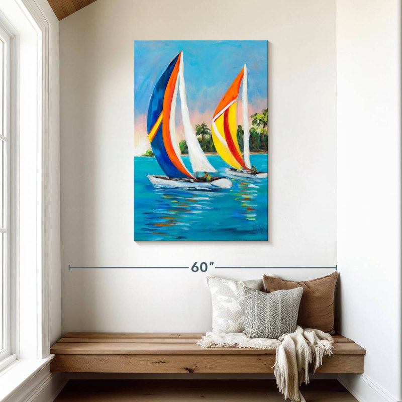 Aletra Morning Sails Vertical I, 45" H x 30" W