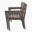 Ensemble de salle à manger 7 pièces pour l'extérieur, table en bois avec 6 chaises pour la pelouse, la cour, la terrasse du jardin, au bord de la piscine-1076329426