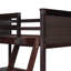 Lit mezzanine simple avec tablettes et bureau, lit mezzanine en bois avec bureau-1768684167