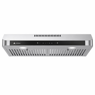 Hotte de cuisine 30 pouces sous armoire, ventilateur de cuisine à double moteur en acier inoxydable 750 CFM