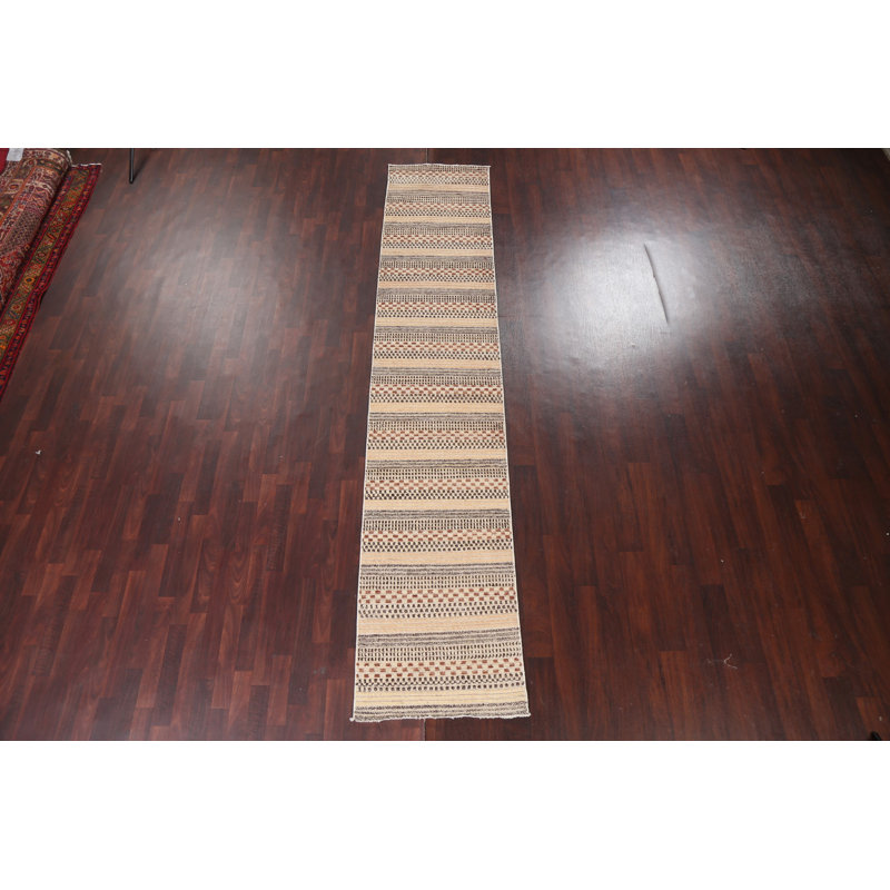 Handmade Gabbeh  Oriental Runner Rug 3x12