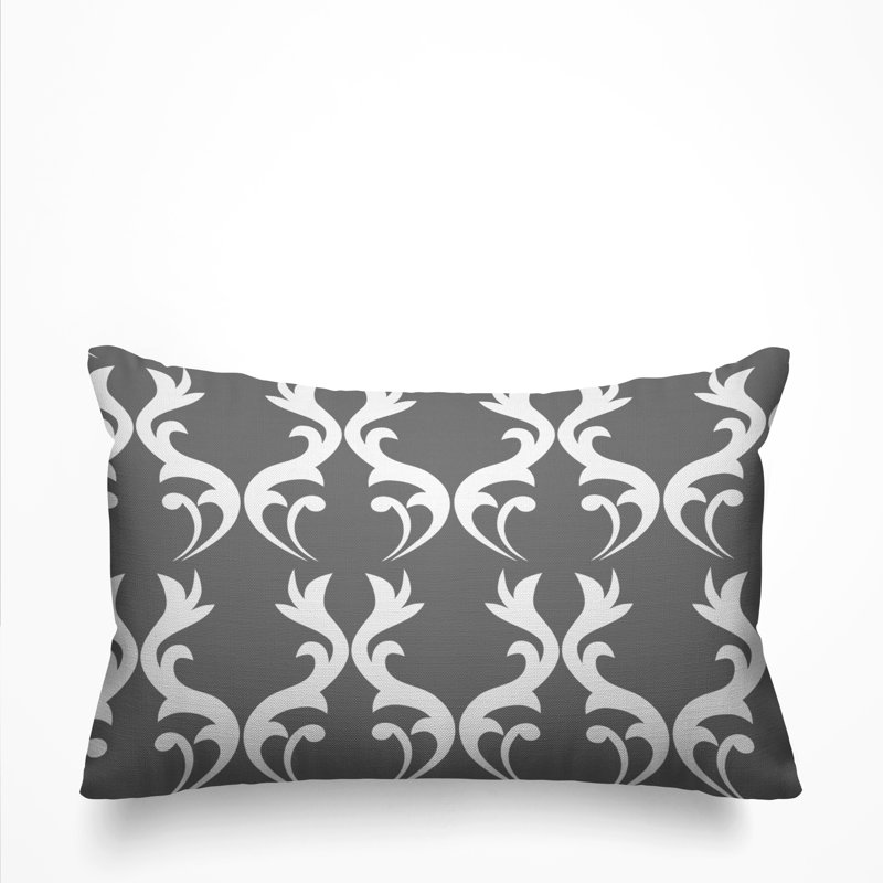 Housse et insert de coussin d'extérieur Galton, gris