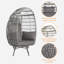 Fauteuil œuf de jardin pivotant en osier-96071643-96071646