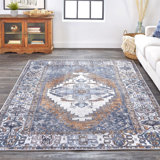Landwehr Oriental Blue/Gray Area Rug